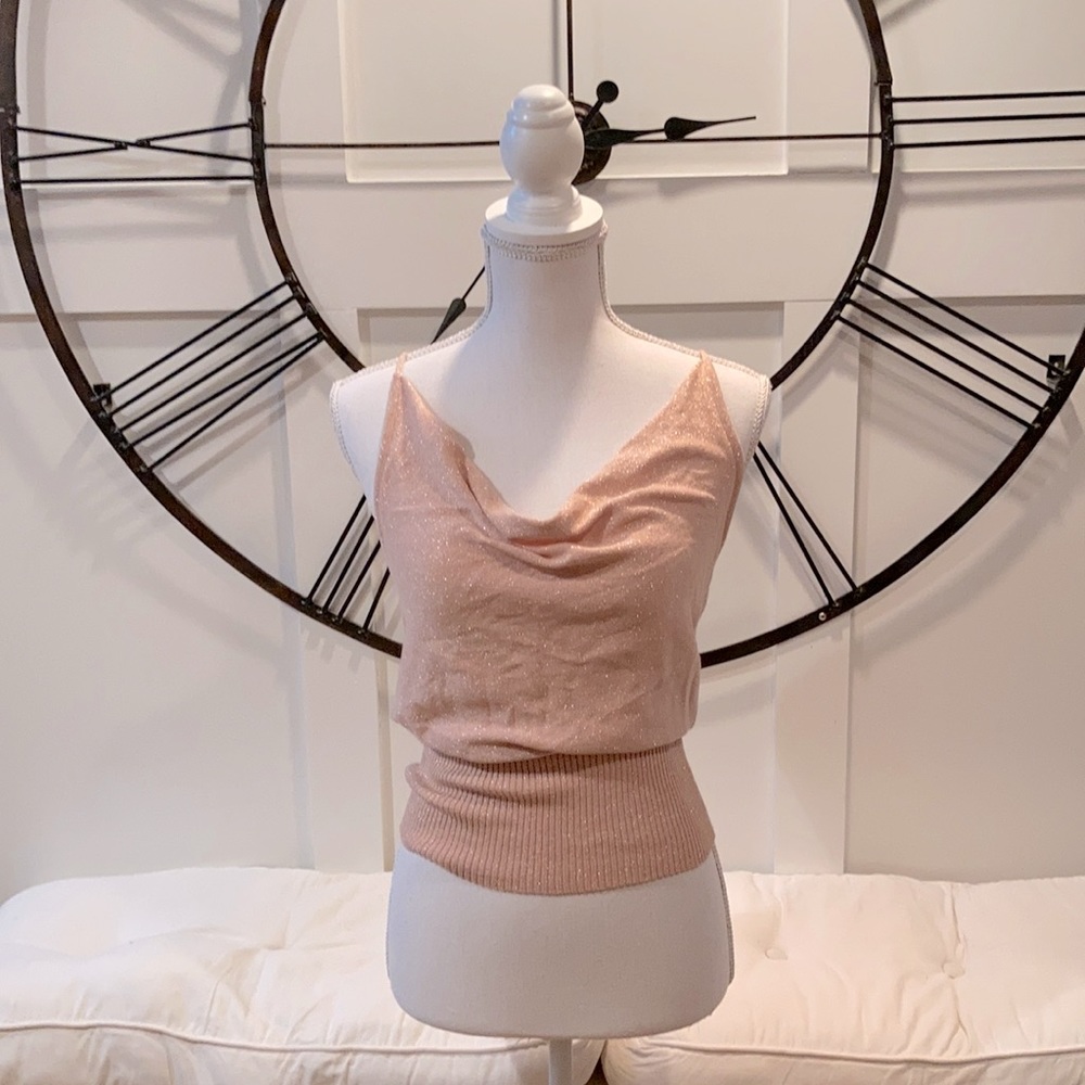 Light Pink Metallic Tanktop